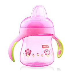 Babyhug Twin Handle Training Soft Spout Sipper Pink - 150 ml
