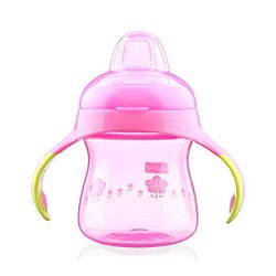 Babyhug Twin Handle Training Soft Spout Sipper Pink - 150 ml