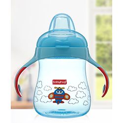 Babyhug Twin Handle Training Soft Spout Cup Blue - 150 ml