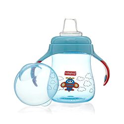 Babyhug Twin Handle Training Soft Spout Cup Blue - 150 ml