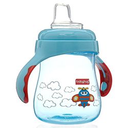 Babyhug Twin Handle Training Soft Spout Cup Blue - 150 ml