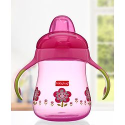 Babyhug Twin Handle Training Soft Spout Cup Blue - 150 ml