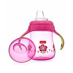 Babyhug Twin Handle Training Soft Spout Cup Blue - 150 ml