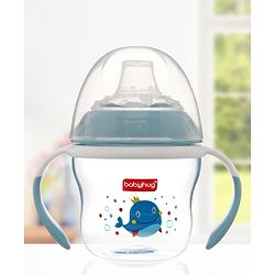 Babyhug Twin Handle Training Soft Spout Cup - 150 ml (Colour May Vary)