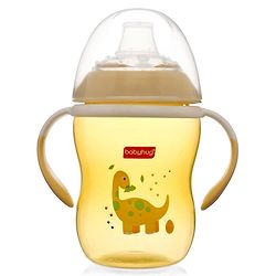 Babyhug Twin Handle Training Soft Spout Cup Yellow - 250 ml