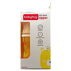 Babyhug Twin Handle Training Soft Spout Cup Yellow - 250 ml