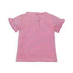 Babyhug Glitter Print Dungaree With Half Sleeves Tshirt - Blue