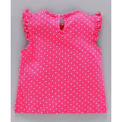 Babyhug Dungaree with Inner Tee Bird Print - Pink