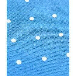 Babyhug 100% Cotton Sleeveless Romper Polka Dot Print - Blue