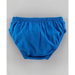 Babyhug 100%Cotton Anitbacterial Briefs Aeroplane Print Pack of 3 - Blue White
