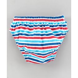 Babyhug 100%Cotton Anitbacterial Briefs Aeroplane Print Pack of 3 - Blue White