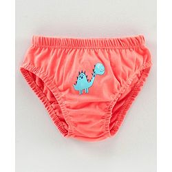 Babyhug 100% Cotton Antibacterial Brief Pack of 3 - Blue Orange