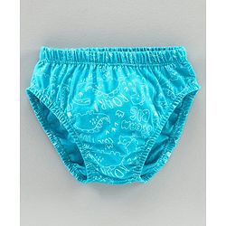 Babyhug 100% Cotton Antibacterial Brief Pack of 3 - Blue Orange