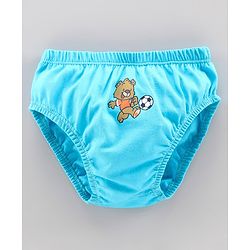 Babyhug 100% Cotton Antibacterial Brief Pack of 3 - Blue Orange