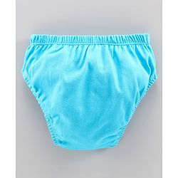 Babyhug 100% Cotton Antibacterial Brief Pack of 3 - Blue Orange
