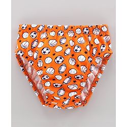 Babyhug 100% Cotton Antibacterial Brief Pack of 3 - Blue Orange