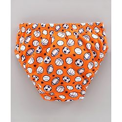 Babyhug 100% Cotton Antibacterial Brief Pack of 3 - Blue Orange