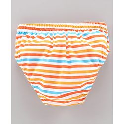 Babyhug 100% Cotton Antibacterial Brief Pack of 3 - Blue Orange