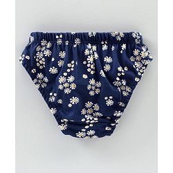 Babyhug 100% Cotton Antibacterial Panties Pack of 3 - Yellow Navy Blue