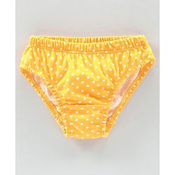 Babyhug 100% Cotton Antibacterial Panties Pack of 3 - Yellow Navy Blue