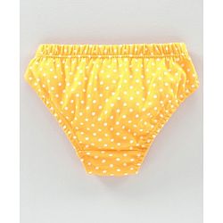 Babyhug 100% Cotton Antibacterial Panties Pack of 3 - Yellow Navy Blue