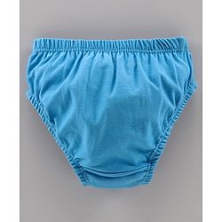 Babyhug 100% Cotton Antibacterial Panties Floral Print Pack of 3 - Blue White