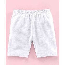 Babyhug Solid Colour Cycling Shorts Set of 3 - Black Grey Blue