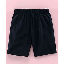 Babyhug Solid Colour Cycling Shorts Set of 3 - Black Grey Blue