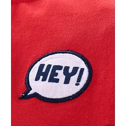 Babyhug Half Sleeves Anti Bacterial & Biowashed Tee Dolphin Print - Red