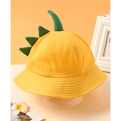 Babyhug Hat Dino Print Yellow - Cicumference 54 cm