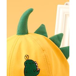 Babyhug Hat Dino Print Yellow - Cicumference 54 cm