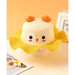 Babyhug Owl Print Hat Pink - Circumference 54 cm