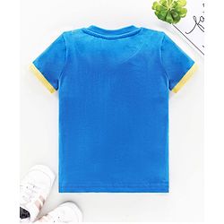 Babyhug Half Sleeves Tee Text Print - Blue