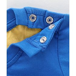 Babyhug Half Sleeves Tee Text Print - Blue