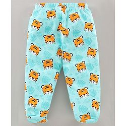 Babyhug Bootie Pajamas Shark Print Pack of 2 - Green Grey