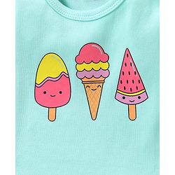 Babyhug 100% Cotton Puff Sleeves Onesies Pack of 5 - Multicolour