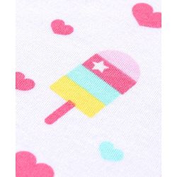 Babyhug 100% Cotton Puff Sleeves Onesies Pack of 5 - Multicolour