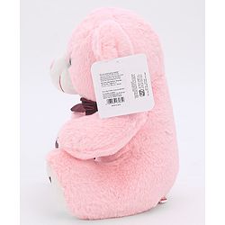 Babyhug Plush Teddy Bear Soft Toy Pink Height 30 cm (Colour Bow May Vary)