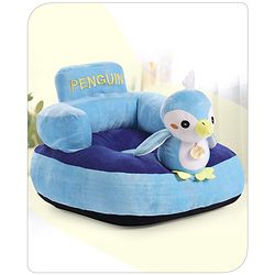 Babyhug Kids Penguin Shaped Sofa Chair - Blue