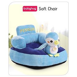 Babyhug Kids Penguin Shaped Sofa Chair - Blue