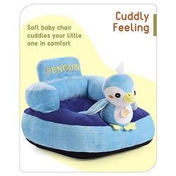 Babyhug Kids Penguin Shaped Sofa Chair - Blue