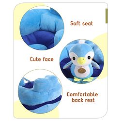 Babyhug Kids Penguin Shaped Sofa Chair - Blue