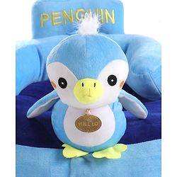 Babyhug Kids Penguin Shaped Sofa Chair - Blue