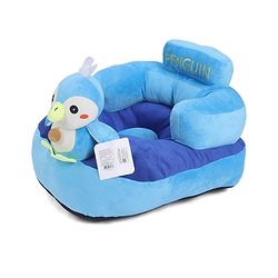 Babyhug Kids Penguin Shaped Sofa Chair - Blue