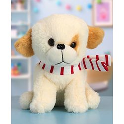 Babyhug Baby Puppy Soft Toy Cream - Height 22 cm