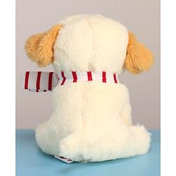 Babyhug Baby Puppy Soft Toy Cream - Height 22 cm
