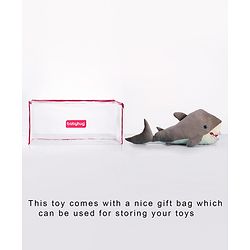Babyhug Shark Soft Toy Grey - Length 100 cm