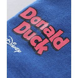 Babyhug Half Sleeves Biowashed Tee Donald Duck Print - Blue