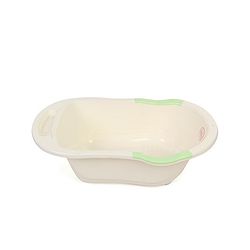 Babyhug Bath Tub Hi Happy Print - Cream Green