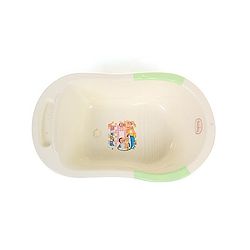 Babyhug Bath Tub Hi Happy Print - Cream Green